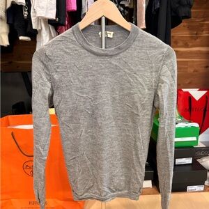Saint Laurent cashmere Heather Gray Long Sleeve sweatshirt